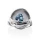 Stylish Silver Topaz Ring, Ring Size: 9 / 19, image , picture 3