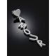 Sterling Silver "Amour" Mono Earring, image , picture 2