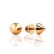 Minimalist Design Gold Stud Earrings The Roxy, image 