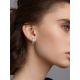 Stylish Gold Crystal Earrings, image , picture 3