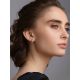Contemporary Design Gold Crystal Earrings, image , picture 3