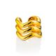 Sculptural Design Gilded Silver Ear Cuff The Liquid, image , picture 3