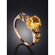 Lustrous Gold Citrine Ring, Ring Size: 5 / 15.5, image , picture 2