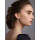 Stylish Chain Motif Gold Crystal Earrings, image , picture 3