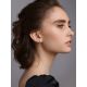 Gold Crystal Statement Stud Earrings, image , picture 3