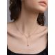 Stylish Gold Sapphire Y-Type Necklace, image , picture 3
