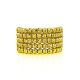 Ultra Feminine Gilded Silver Beaded Ring The Sparkling, Ring Size: 6.5 / 17, image , picture 3