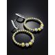 Bicolor Gilded Silver Dangle Hoop Earrings The Sparkling, image , picture 2