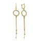 Ultra Feminine Gilded Silver Dangle Earrings The Sparkling, image 