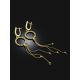 Ultra Feminine Gilded Silver Dangle Earrings The Sparkling, image , picture 2