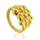 Chic Gilded Silver Beaded Ring The Sparkling, Ring Size: 6 / 16.5, image 