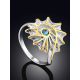 Shell Motif Silver Topaz Ring, Ring Size: 8 / 18, image , picture 2