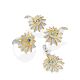 Shell Motif Silver Topaz Earrings, image , picture 3