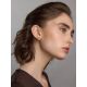 Chunky Gilded Silver Amber Half Hoop Earrings The Palazzo, image , picture 4