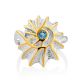 Shell Motif Silver Topaz Ring, Ring Size: 8 / 18, image , picture 3