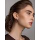 Boho Chic Silver Amber Hoops The Palazzo, image , picture 3