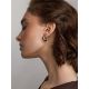 Boho Chic Silver Amber Hoops The Palazzo, image , picture 4