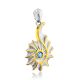 Shell Motif Silver Topaz Pendant, image , picture 3