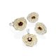 Floral Motif Silver Garnet Ring, Ring Size: 6.5 / 17, image , picture 4