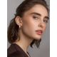 Amazing Rose Plated Hoop Earrings The Liquid, image , picture 3