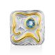Abstract Design Gilded Silver Topaz Ring, Ring Size: 6.5 / 17, image , picture 3