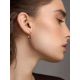 Wavy Design Rose Plated Silver Earrings The Liquid, image , picture 3