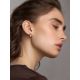 Harlequin Motif Rose Gold Plated Silver Earrings The ICONIC, image , picture 3