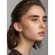 Retro Vibe Gold Plated Silver Stud Earrings The ICONIC, image , picture 4