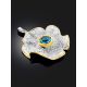 Floral Design Silver Topaz Pendant, image , picture 2