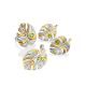 Lustrous Leaf Design Silver Chrysolite Earrings, image , picture 3