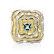 Fabulous Gilded Silver Topaz Ring, Ring Size: 8 / 18, image , picture 3
