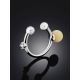 Boho Style Silver Amber Ear Cuff The Palazzo, image , picture 2