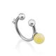 Boho Style Silver Amber Ear Cuff The Palazzo, image 