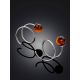 Spiral Design Silver Amber Earrings The Palazzo, image , picture 2