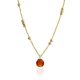 Refined Gilded Silver Amber Necklace The Palazzo, image 