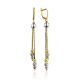 Mix Color Gilded Silver Dangle Earrings The Sparkling, image 