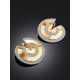 Gorgeous Disc Design Gold Crystal Earrings, image , picture 2