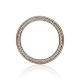 Statement Bicolor Gold Crystal Band Ring, Ring Size: 7 / 17.5, image , picture 3