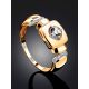 Fabulous Gold Crystal Ring, Ring Size: 6 / 16.5, image , picture 2