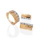 Stylish Gold Crystal Earrings, image , picture 4