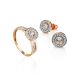 Gold Crystal Statement Stud Earrings, image , picture 4