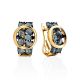 Gorgeous Gold Crystal Earrings, image 