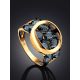 Gorgeous Gold Crystal Ring, Ring Size: 8 / 18, image , picture 2
