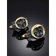 Gorgeous Gold Crystal Earrings, image , picture 2