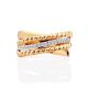Timeless Design Gold Crystal Ring, Ring Size: 6.5 / 17, image , picture 4