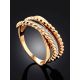 Timeless Design Gold Crystal Ring, Ring Size: 6.5 / 17, image , picture 2