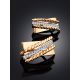 Timeless Design Gold Crystal Earrings, image , picture 2
