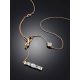 Infinity Motif Gold Crystal Necklace, image , picture 2