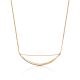 Gold Curved Bar Necklace, image 
