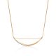 Gold Curved Bar Necklace, image 